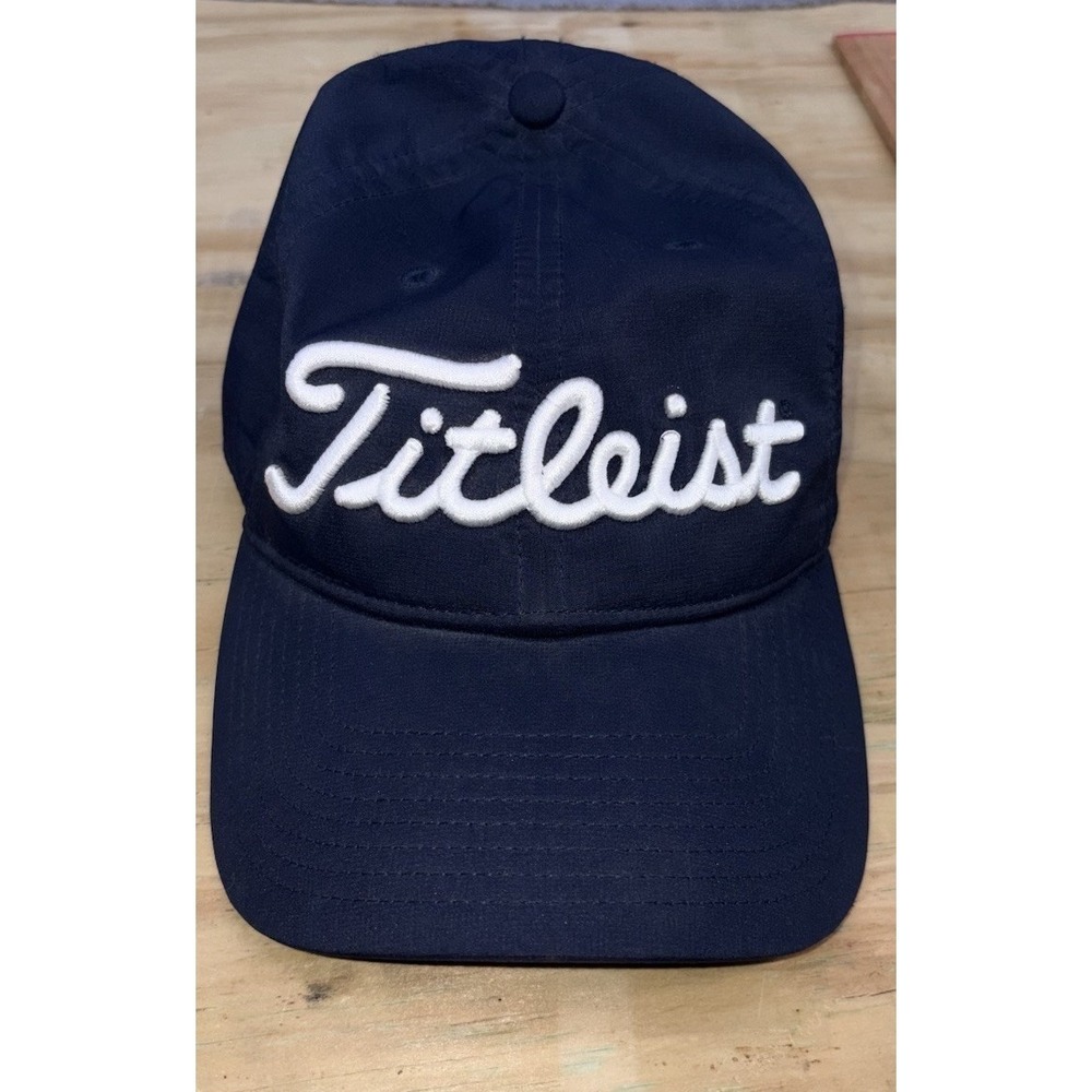 Titleist Navy Blue Adjustable Golf Baseball Hat One Size